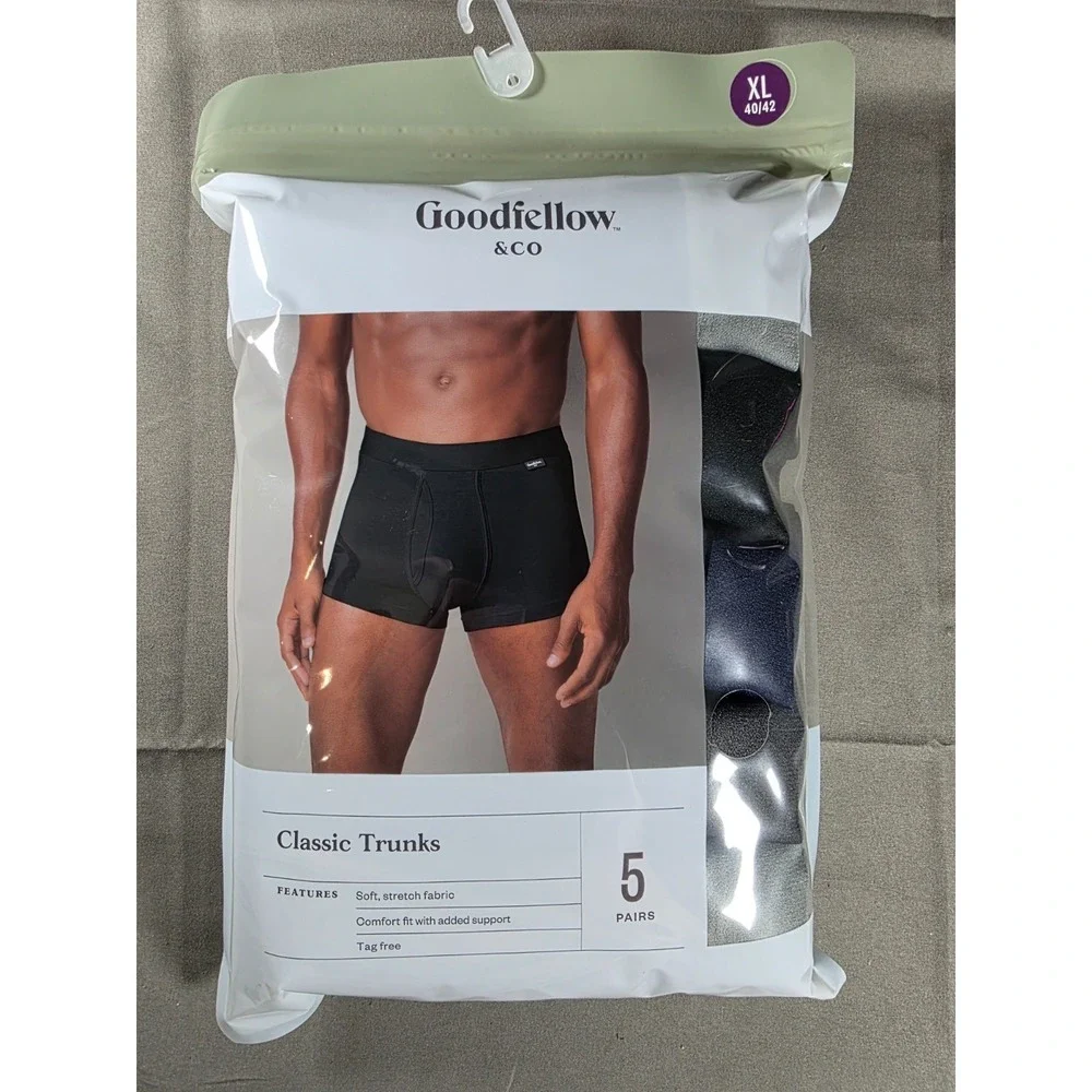 Goodfellow & Co Men's Classic Boxer‎ Briefs 5pk Size XL 40/42 Factory Sealed